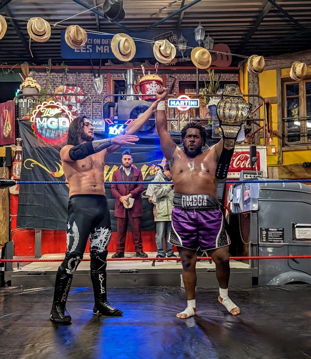 global_catch's tweet photo. [Résultats] du show « ORIGINS » d’ @ImmortalCatch qui a eu lieu vendredi 27 février à Pont-St-Esprit (30) :

➡️ Lobo Loco bat Julius Trajan 

➡️ Match pour le PPW Heavy Hitters Championship :
Pitbull Omega (c) bat Kyle Hoxton 

➡️ Saitovic bat Gareth Logan & Big Morgan 

➡️ Match pour Immortal World Championship :
Savion Truitt bat Mathéo Navarro et devient le 1er champion Immortal 

Un immense merci à Aurore (will0wmem0ries sur IG) pour les photos magnifiques 🙏

- Immortal