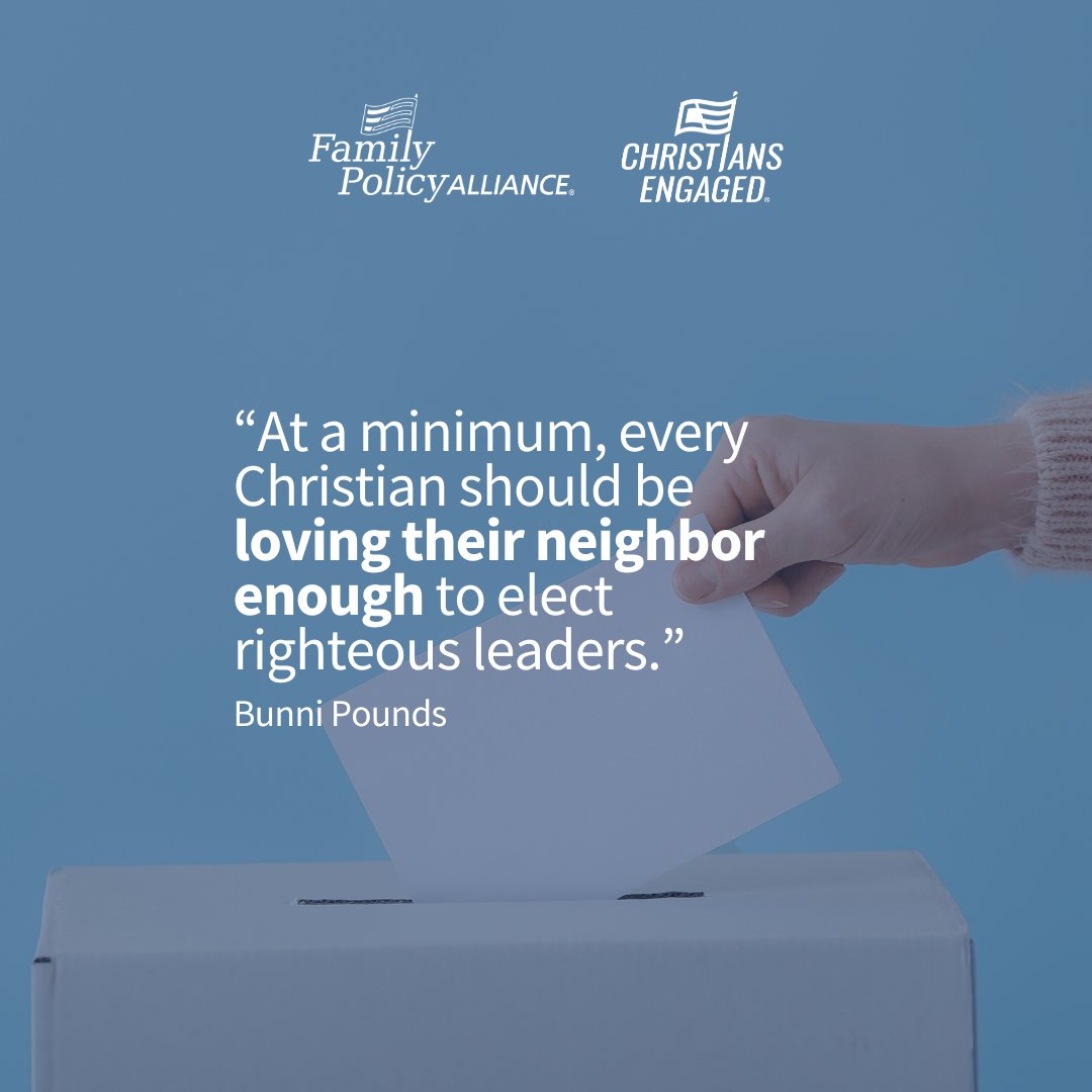 family_policy's tweet photo. It is our duty to use our voices to vote for righteous leaders.
#PrayVoteEngage #vote #BunniPounds https://t.co/EFw8M7Ijvm