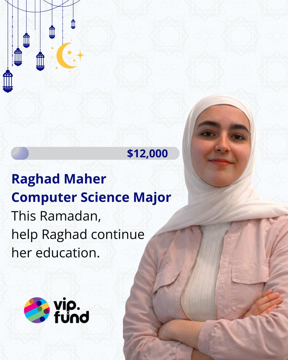 Meet Raghad Maher.
A student with a dream, talent, and determination.
With your Ramadan donation, Raghad can continue their education
and move one step closer to a brighter future.
🎓 One student.
💛 One opportunity.
🌙 One meaningful Ramadan.
buff.ly/TRhyhRL