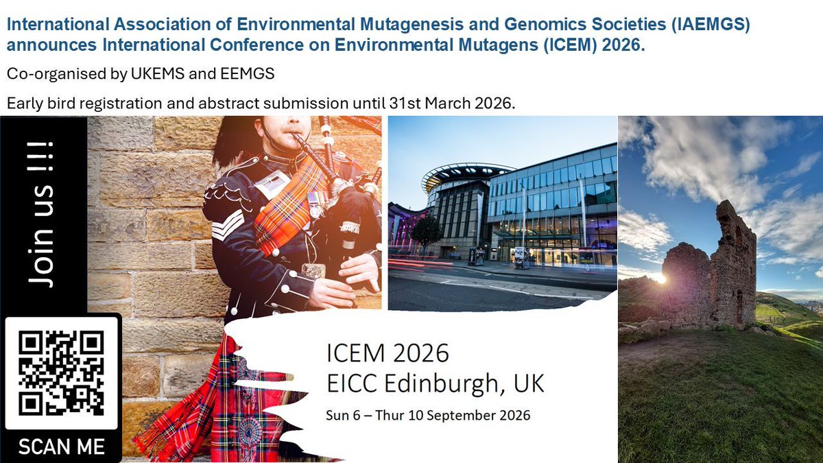 Environmental Mutagenesis and Genomics Society tweet media