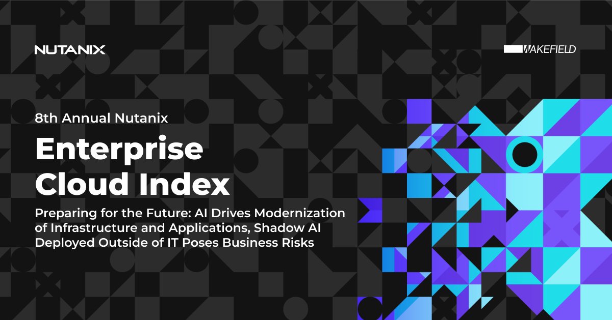 NutanixPartners's tweet photo. The 8th Annual Nutanix #EnterpriseCloudIndex uncovers how organizations are embracing containerization and GenAI to drive modernization.

The key? Investing in both infrastructure and people.

Explore the trends and actionable insights in the full report: https://t.co/v0PTFgoYTU https://t.co/lQlj4H7XUb