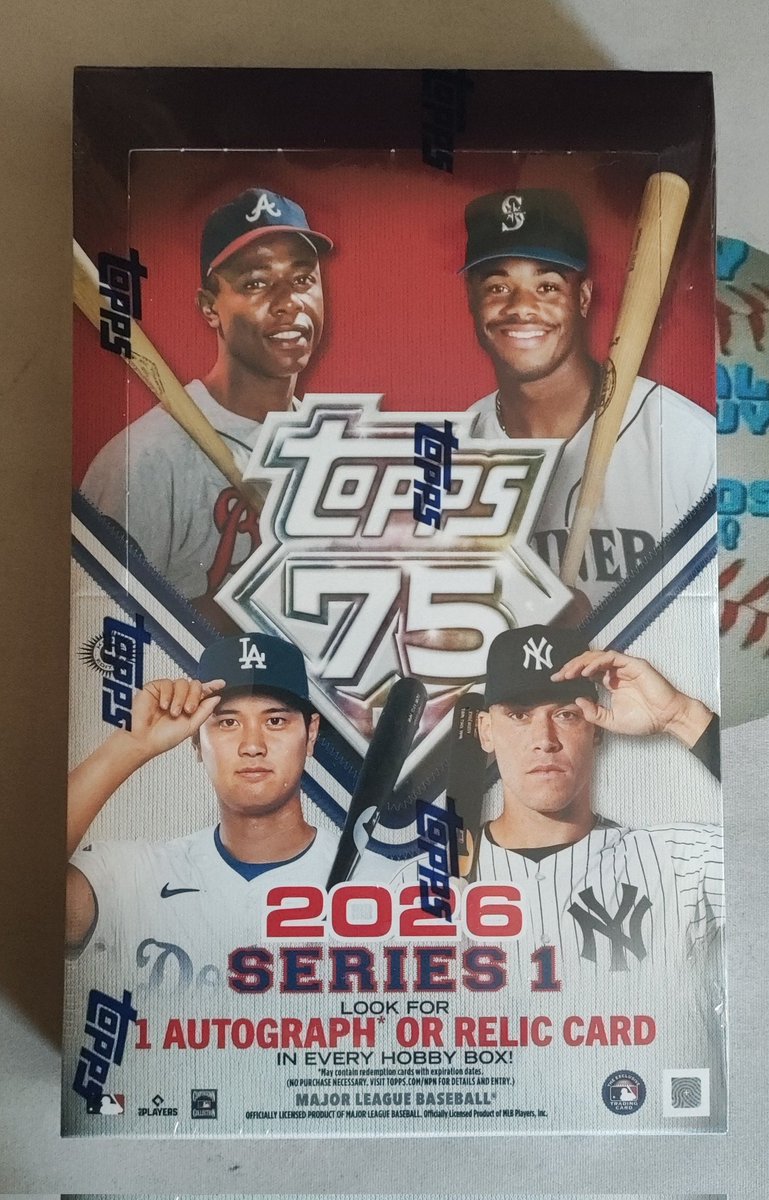 🚨 2026 Series 1 Hobby #3🚨 

$13 pick a team, get one random after filled 
14 spots available 
Spot 15 will go to a RTer 

$5 Future Break credit if I pull you an auto, $5 one-time shipping whenever you are ready 

Beaks when full
Happy collecting everyone
