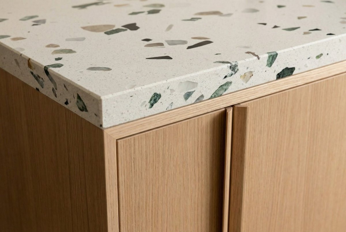 COVERINGSETC's tweet photo. Terrazzo is shedding its mid-century nostalgia. 🏛️🇩🇰

In 2026, the "New Nordic" movement is reclaiming this 500 year old Venetian craft to define the future of #Hygge. From raw tactility to warm minimalism. see why the most modern surface is also the oldest.

Read the full story: https://t.co/PzB5iVzKRD

#Architecture #SustainableDesign #SavannahGreen #Scandinaviandesign