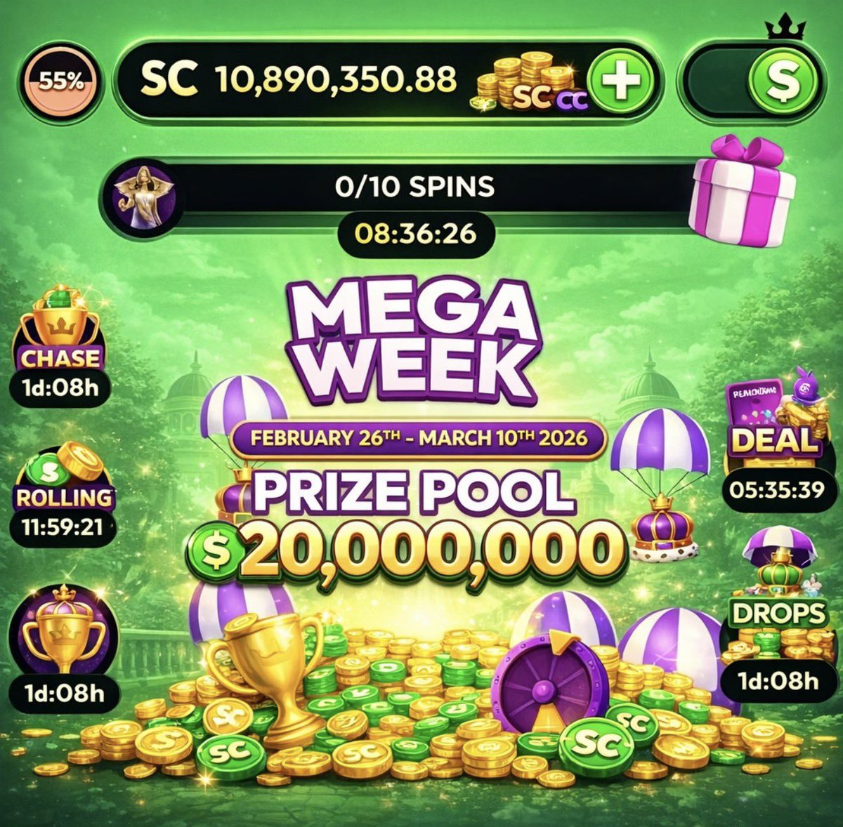 CrownCoins Casino Bonus tweet media