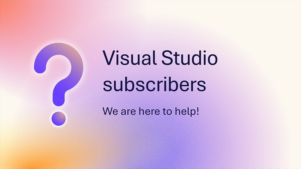 Microsoft Visual Studio Subscriptions tweet media