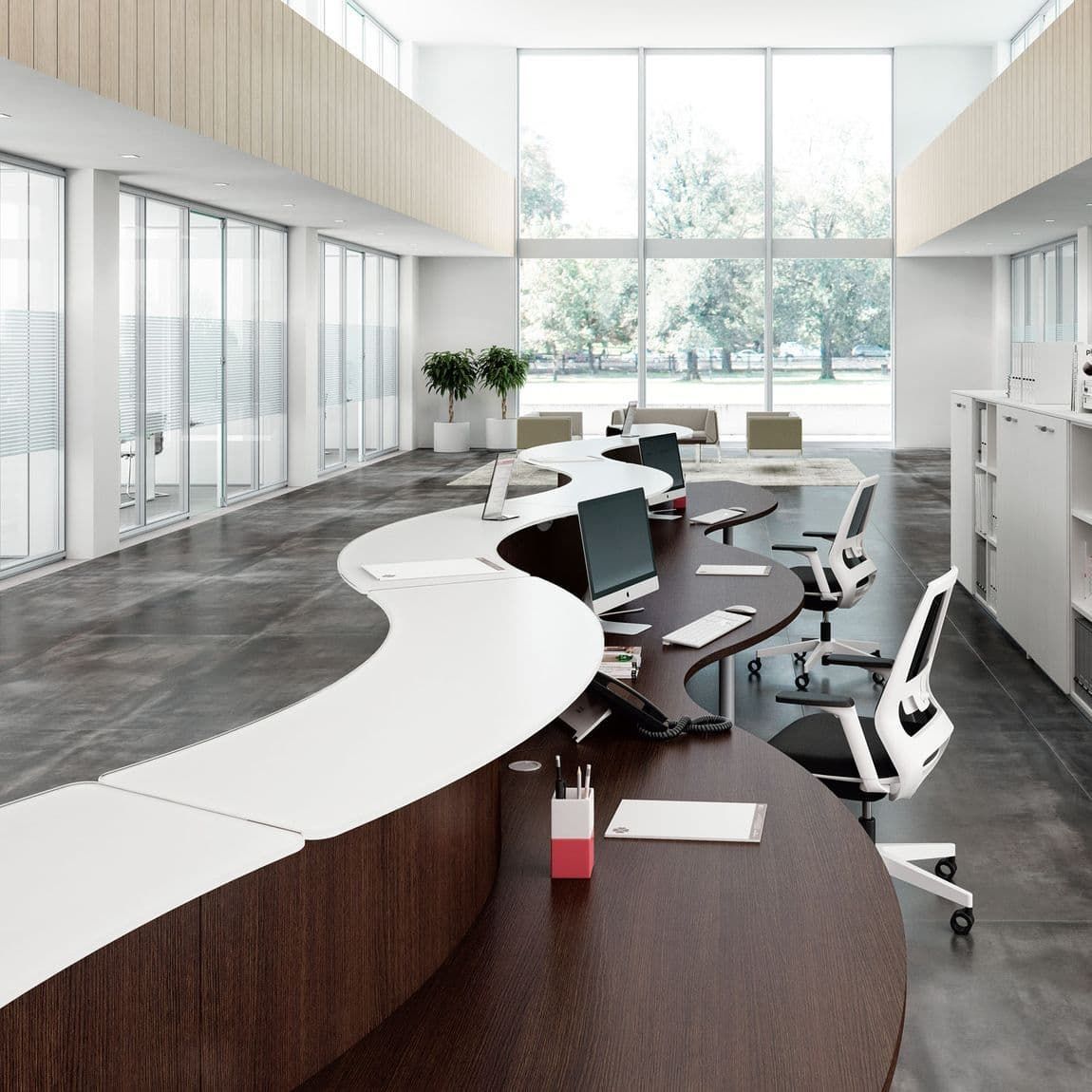 StrongProjInc's tweet photo. A modern reception desk sets the tone the moment someone walks in. A welcoming presence that reflects your brand’s professionalism and culture.

#ReceptionDesign #ModernReception #CommercialDesign #StrongProject
https://t.co/xwPWEGTEKc https://t.co/70vfZFqcAZ