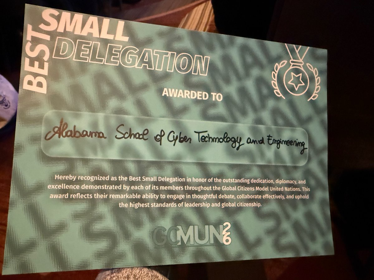 Alabama School of Cyber Technology & Engineering tweet media