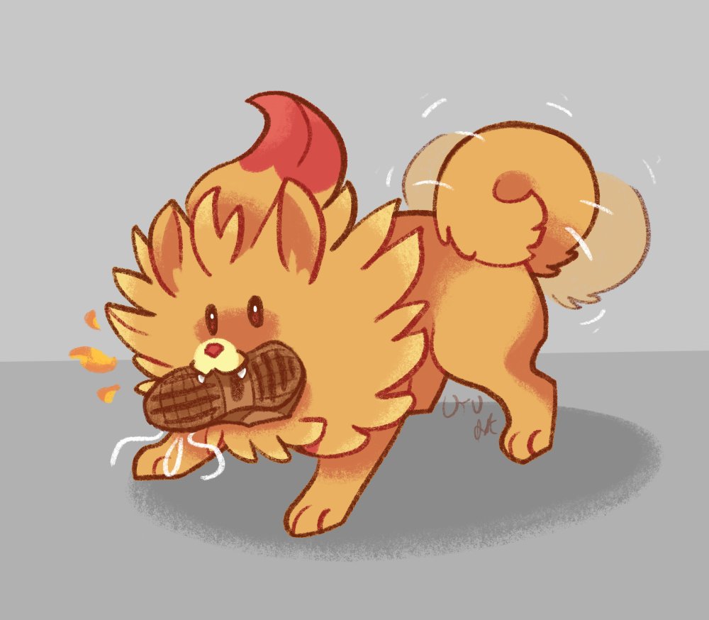 RamcatMakes's tweet photo. I drew the dog 🔥
Hope you didn't like that shoe.

#pokemon #pokemonart #pombon https://t.co/CdELFAJyHC
