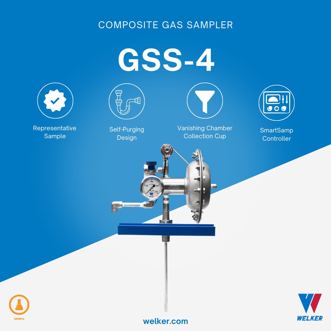 WelkerInc's tweet photo. Sample Smarter with the GSS-4 🧠

The GSS-4 Composite Gas Sampler delivers representative sampling,  in wet or dirty gas streams.

✅ True flowing-product sampling
✅ Self-purging system
✅ SmartSamp™ automation

Learn more: https://t.co/IKowEg6Fnx

#GasSampling #GasSampler https://t.co/1qyhTN7GZh