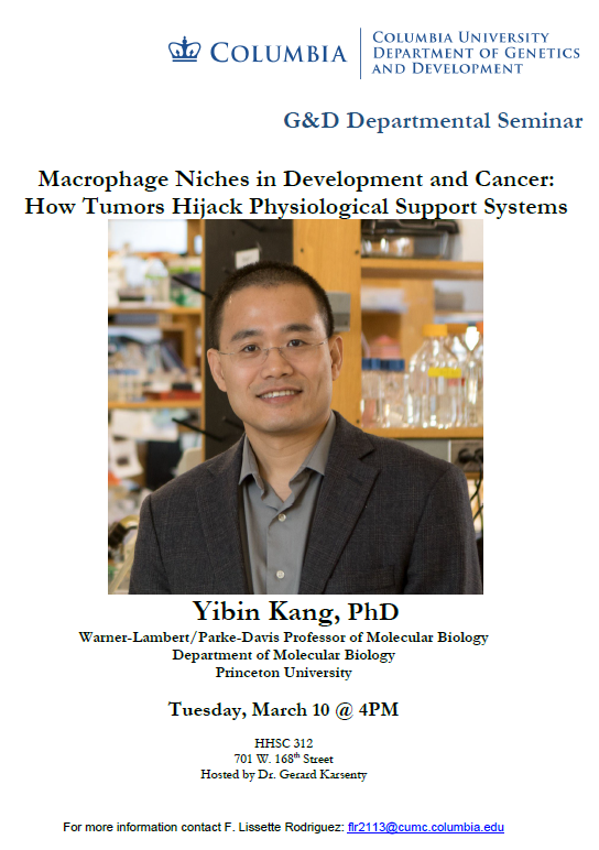 Columbia Genetics and Development Department tweet media