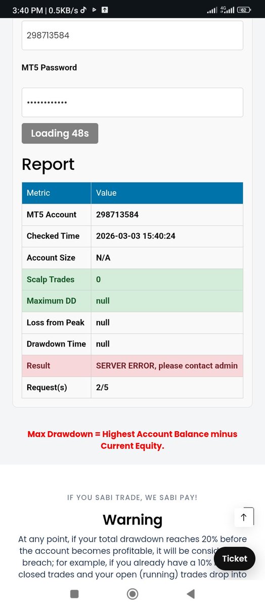 Jonatha21407717's tweet photo. @naira_trader Please why is my result showing server error, is everything ok? https://t.co/oJR843LatP