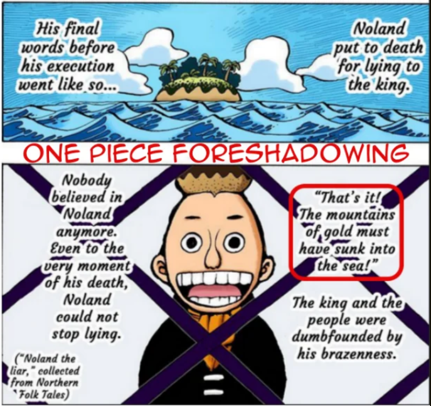 #ONEPIECE 
The GOAT never lied, he always told us the truth!
Noland the "liar" 😉
(from my 1100 theory in 2023)