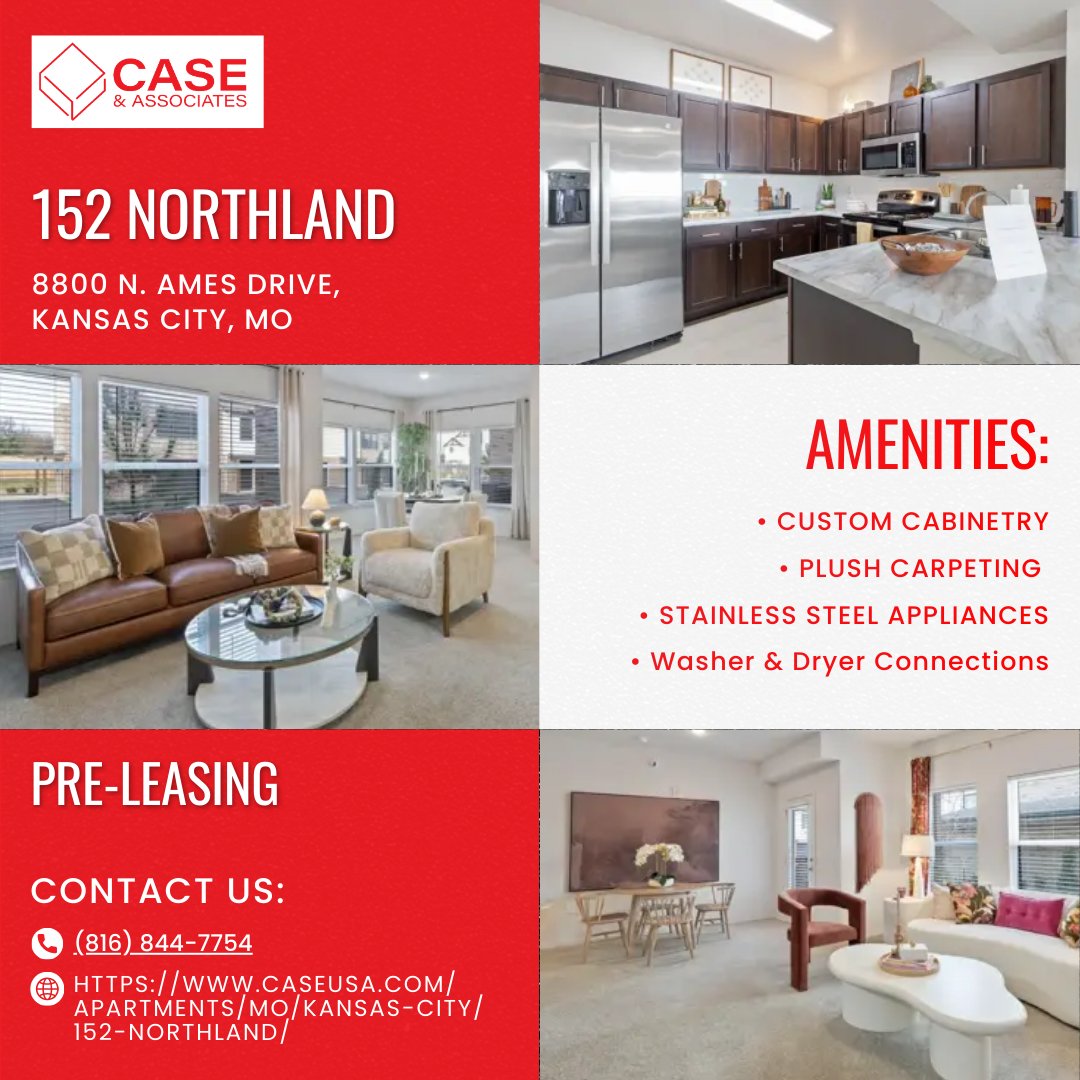 152 Northland in Kansas City is now pre-leasing with nine thoughtfully designed floor plans to fit a variety of lifestyles ✨🏡

Choose from one- and two-story layouts, including comfortable one-bedroom homes ideal for streamlined living and spacious two-bedroom options...