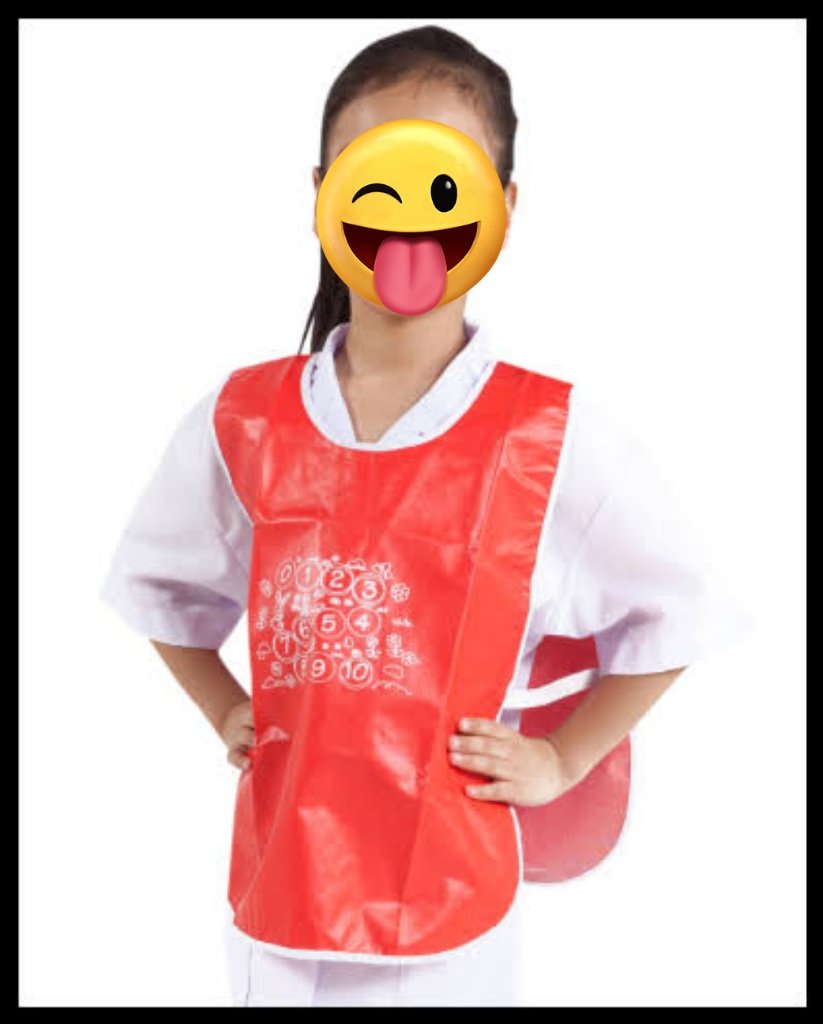 เหมือนผ้ากันเปื้อนเด็กอนุบาล