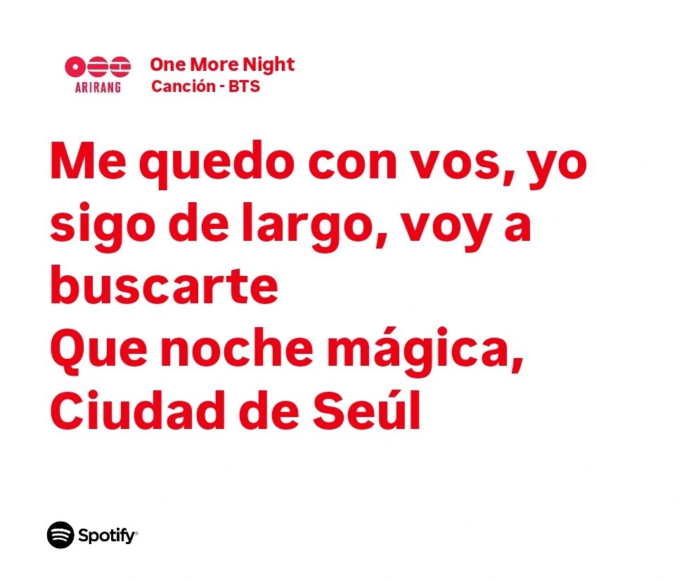 noo se filtró la letra de one more night chicas