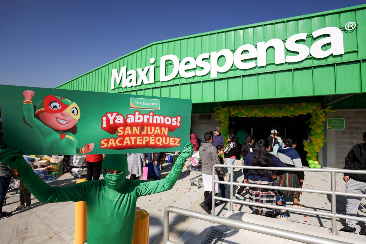 quintopodergt's tweet photo. 🚀 Maxi Despensa abre su tienda #50 en Guatemala 🇬🇹Ubicada en 1 calle 0-28, 1 calle 0 avenida y carretera a Cruz Blanca, zona 3 de San
Juan Sacatepéquez.
+7,500 productos, precios accesibles, sostenibilidad y 30 empleos directos.
#MaxiDespensa #CalidadAlMejorPrecio https://t.co/RUDt6zzUav