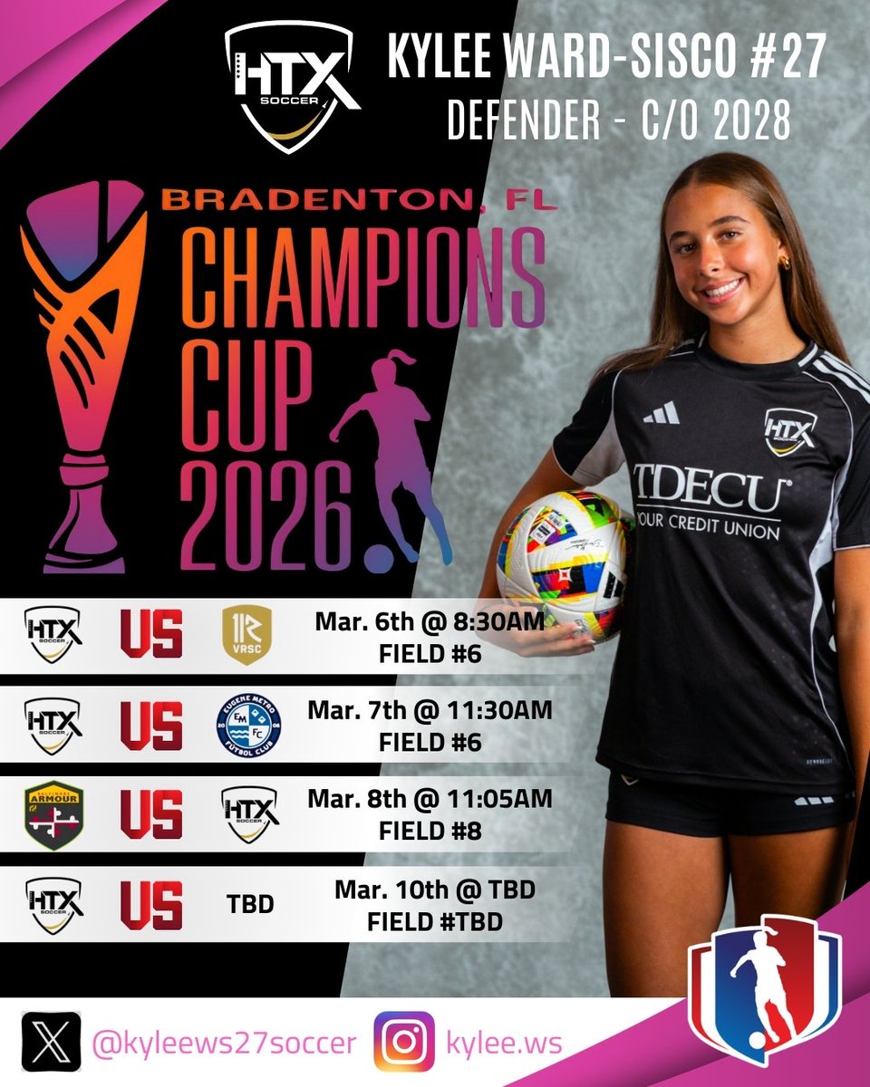 kyleews27soccer's tweet photo. It's almost time ⚽  Champions Cup at IMG Bradenton, FL
#GAChampionsCup26
#HTXSoccer
@HTXSoccer
@GAcademyLeague https://t.co/Inu0rXAMVp
