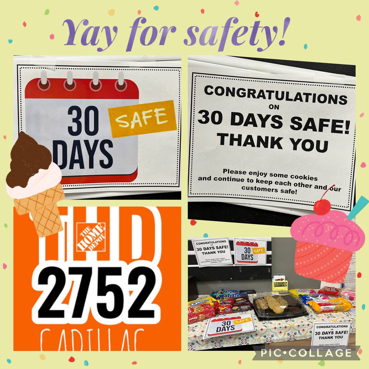 shantrapbobby's tweet photo. Celebrating 30 Days Safe with cookies!!! 🍪 #cadillac2752 #safetytakeseveryone https://t.co/Gb3R3BR6XT