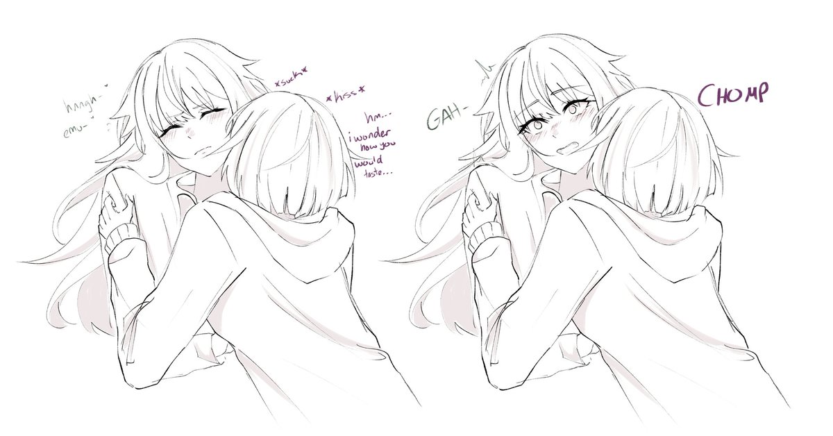 zasazamuza's tweet photo. cannibalism as a metaphor for love except it's not a metaphor
#prsk_FA #草薙寧々 #えむねね https://t.co/2KsfebI6L1