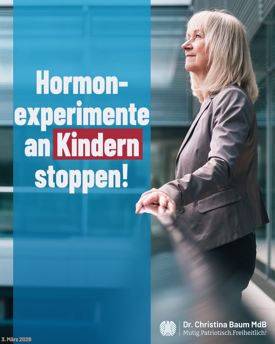 Unsere Kinder werden zu Versuchskaninchen für riskante Hormonexperimente! 

Ich habe die ganze Zeit davor gewarnt – und hatte von Anfang an recht: Eine Studie in Großbritannien zu pubertätshemmenden Hormonen bei Kindern ab 10 Jahren wurde aktuell wegen unklarer Sicherheitsrisiken