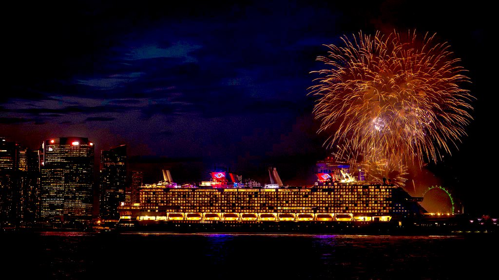 The Disney Adventure has officially arrived at her homeport, Marina Bay Cruise Centre in Singapore.