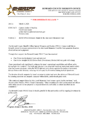 Howard County Sheriff's Office tweet media