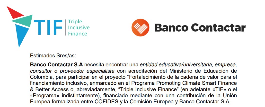 📢 #Licitación <a href="/BancoContactar/">Banco Contactar</a> I 🇨🇴 Colombia

ℹ️ Administración y desarrollo del Centro de Desarrollo e Innovación Empresarial de la entidad.

📅 Ofertas hasta 12.03.26

🔗 bit.ly/4smytcL