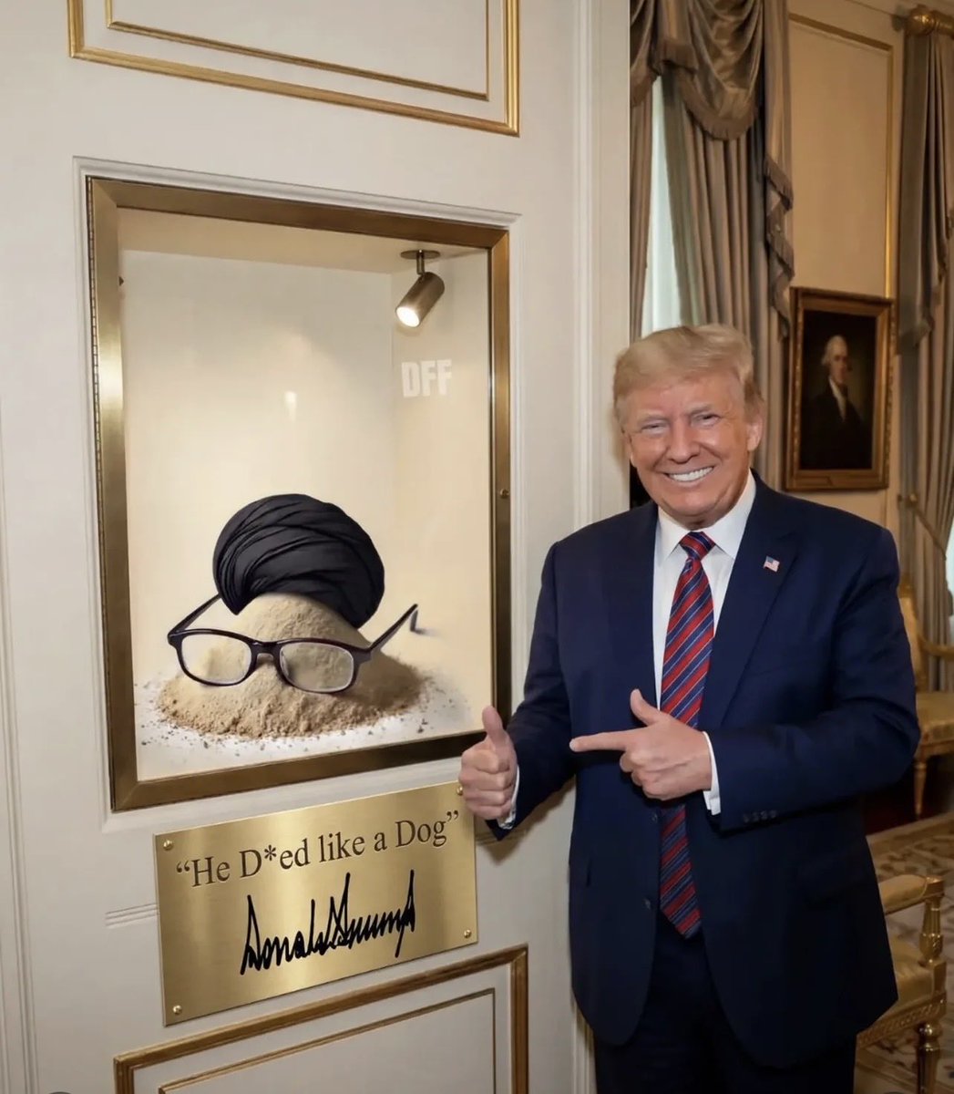 "او مثل سگ مُرد🎯"
Thank you Mr.President ✌️✌️✌️✌️

#KingRezaPahlavi 
#IranRevolution2026 
#ThankYouTrump