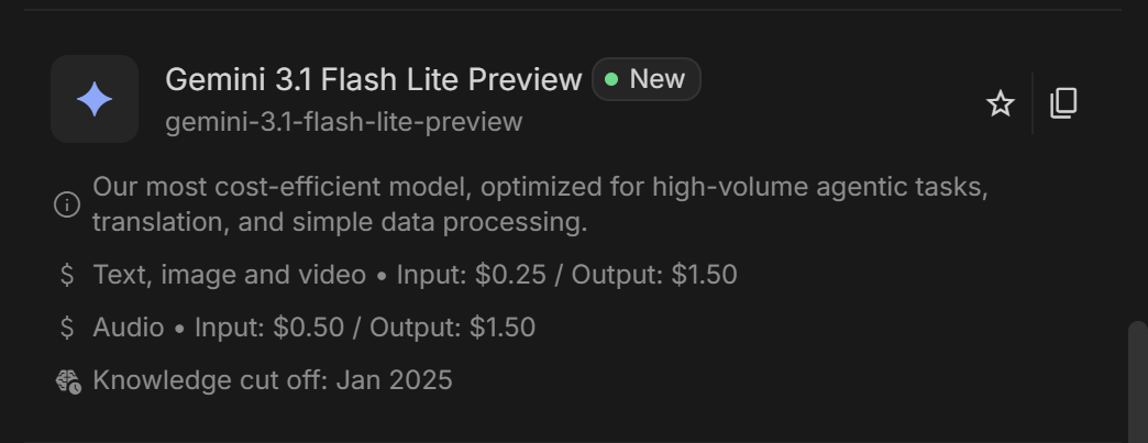 Gemini 3.1 Flash Lite is showing in Vertex AI Model Garden and Google ...