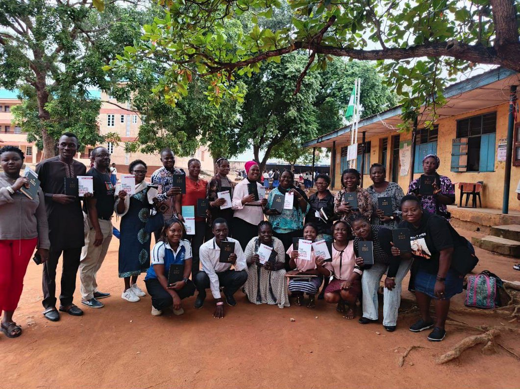 HeartCry missionary Ruke I. writes from Lagos, Nigeria:

“We had the opportunity to minister to over a hundred students in a secondary school. Along with the proclamation of the gospel, Bibles and Paul Washer’s “The Gospel of Jesus Christ” were distributed free to students and