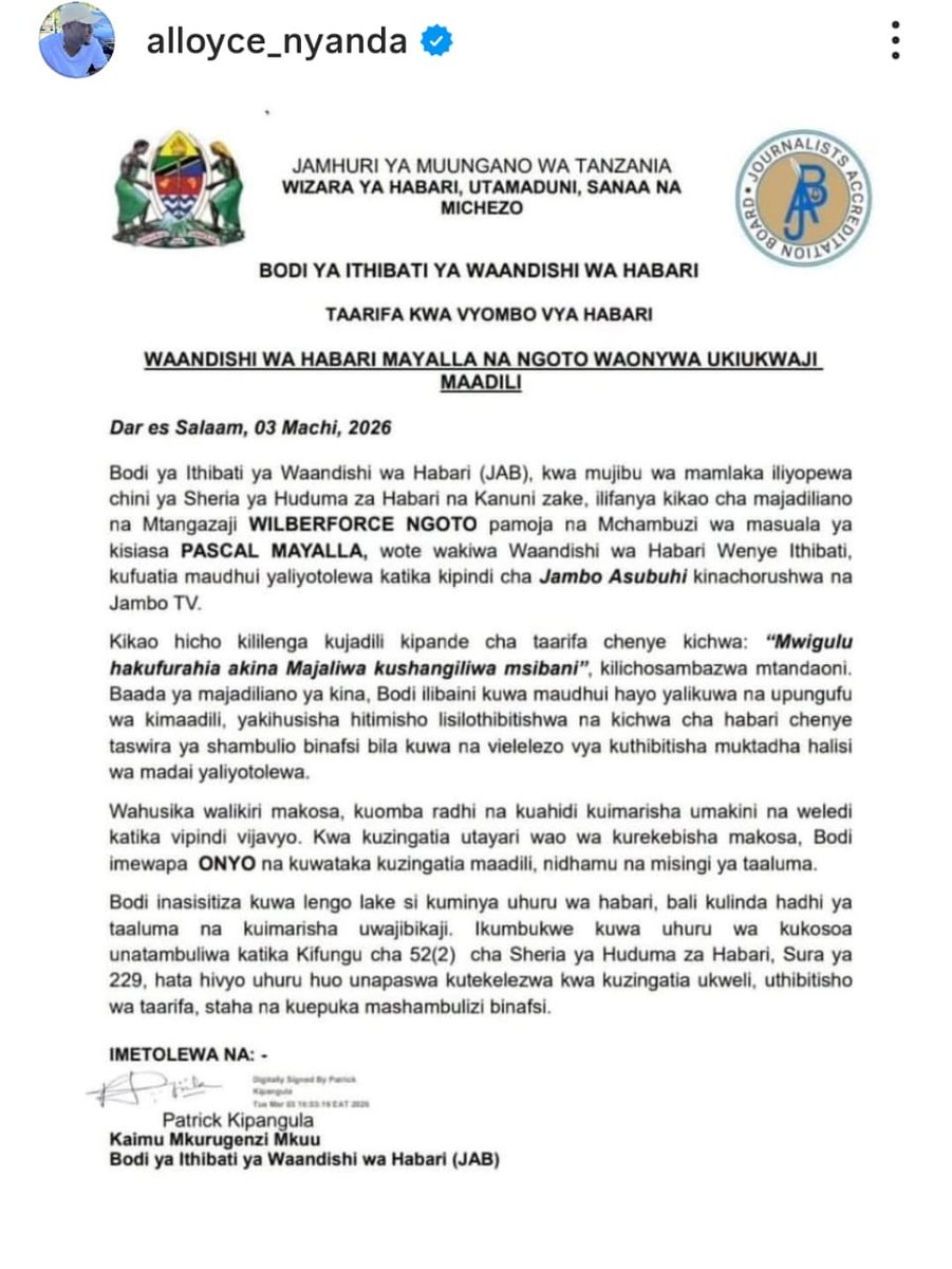 Joseph Mbilinyi tweet media