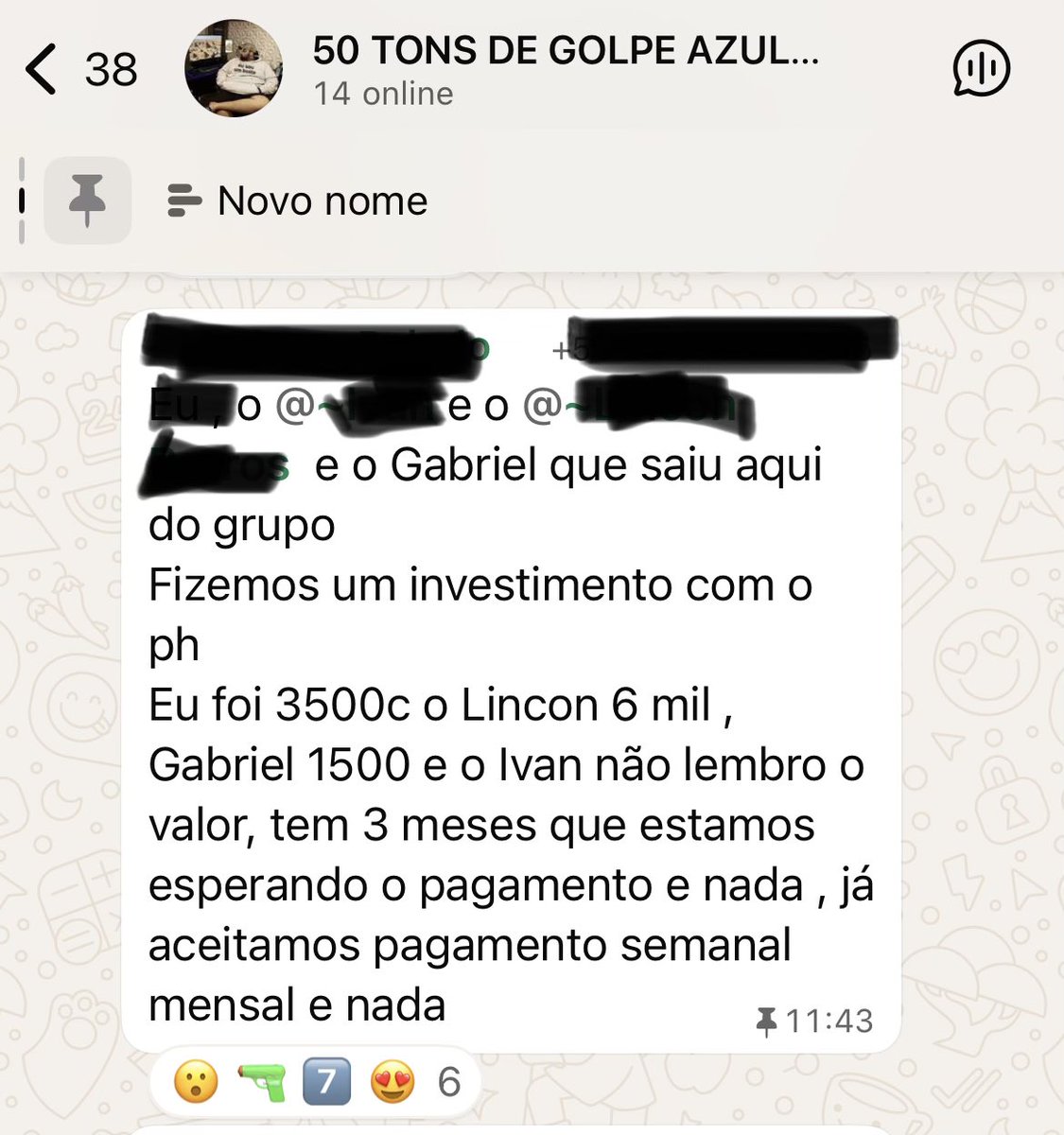 __Cruzeiro1921's tweet photo. Galera achando que o PH apagou a conta por causa das barrigadas kkkkkkk ele deu foi o golpe numa galera do WhatsApp mesmo 🤣🤣🤣🤣🤣 https://t.co/BOaAXOjwwt