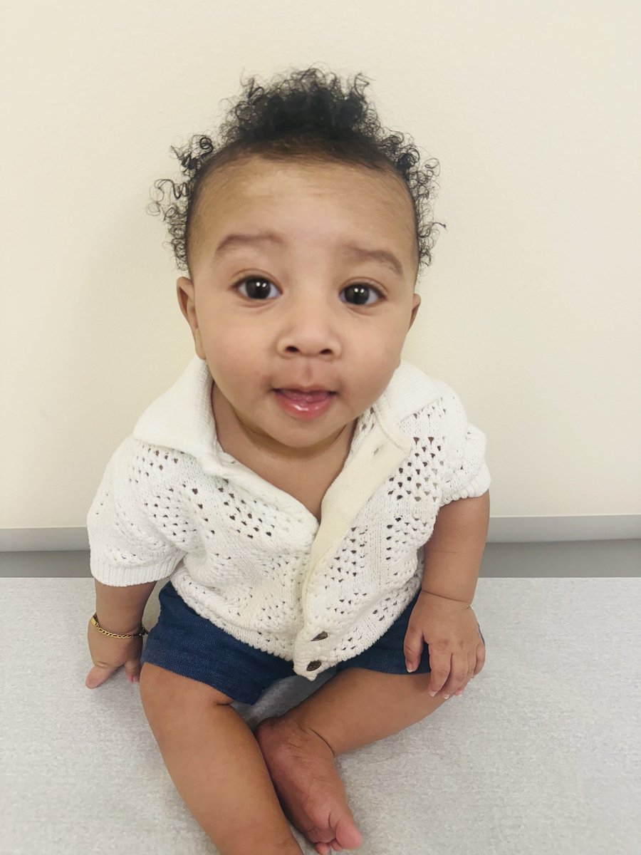MarloBryant's tweet photo. I work the night shift and when I get off after 12 hours…NOTHING even matters whenever I see this sweet boy. My little Puerto Rican with his old man outfit on. 🤦🏾‍♀️😊 I’m just obsessed and I looovvveee him! 🤍 

📸Dr’s Office Photo Shoot 

Poppa 🤍
6 month old 
20 # 5 oz
28 1/2 in https://t.co/D5MKt3tik6