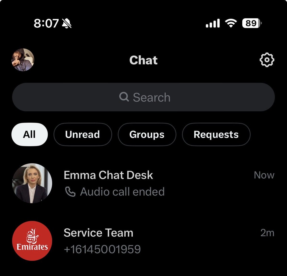Thefuzz___'s tweet photo. @EmiratesSupport We also have multiple different accounts trying to contact us. I don't even know which is real and which isn't. We can't be stranded and scammed at the same time. https://t.co/Yb4VDpQMmZ