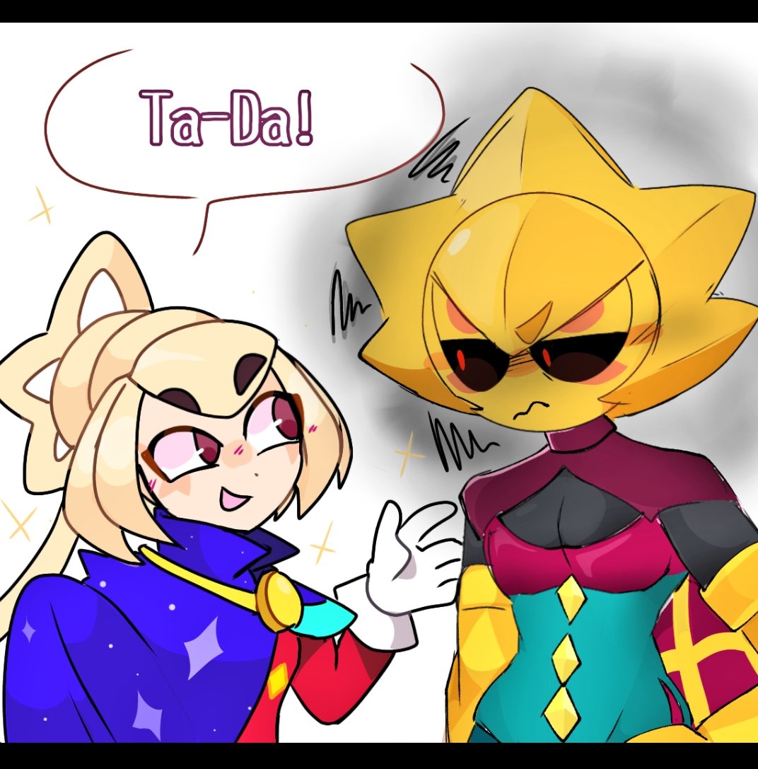 K_Lin1299's tweet photo. 沒有喔今天是父女交換
喔沒有胸喔——（咳
#BrawlStars #BrawlStarsArt https://t.co/x2gK5y9Zas