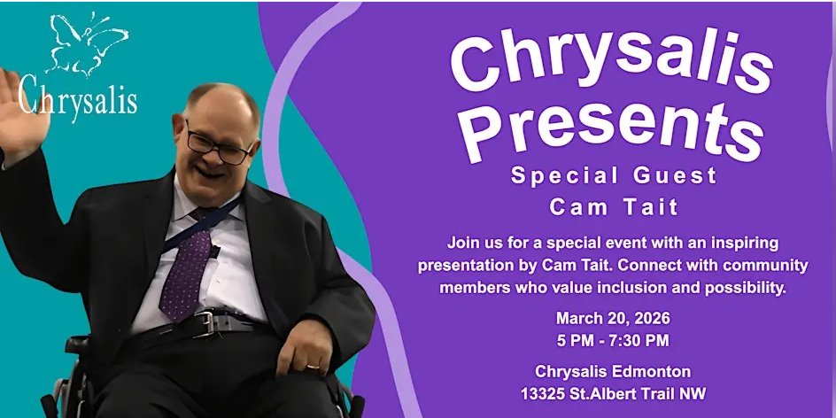 camtaitspeaking's tweet photo. Join me at Chrysalis for a special event on March 20, 2026!
Register quick as there are only 60 spots available!
https://t.co/KWOUOMfH2H
#Chrysalis  #camtaitspeaking https://t.co/oZkjA9vNGu