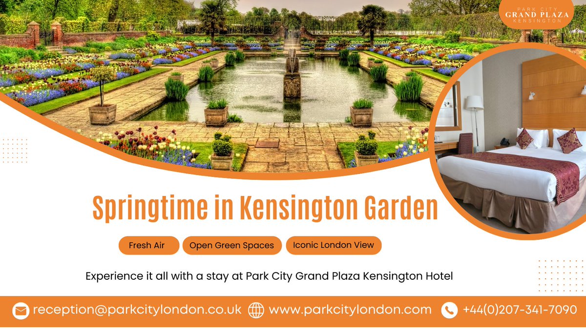 parkcitygrand's tweet image. Kensington Gardens in spring is simply magical 🌸
Blossoming trees, peaceful pathways, and royal park views — it’s London at its finest.
Book your stay now: parkcitylondon.com
.
#KensingtonGardens #SpringInLondon #ParkCityGrandPlaza #KensingtonStay #LondonCityBreak