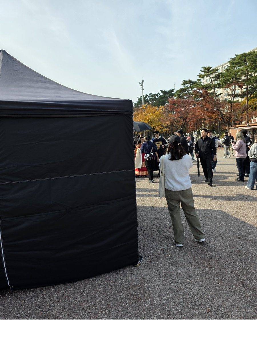omg a clearer sighting of IU and Byeon Wooseok filming #PerfectCrown at Yeouido Park