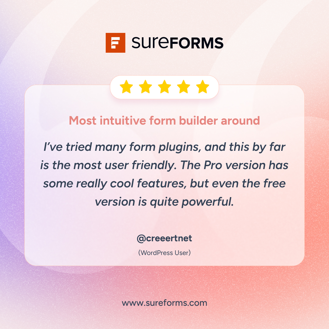 SureForms tweet media