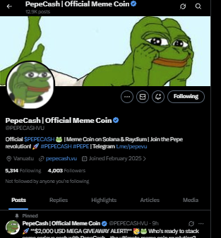 pratstudios's tweet photo. @PEPECASHVU LFG!!!! #PEPECASH

My sol
4qDg6D48sA9A9ghsSBY1rni8mr7sxHgcmTguyfjiisPE https://t.co/fdfCUwmOqo
