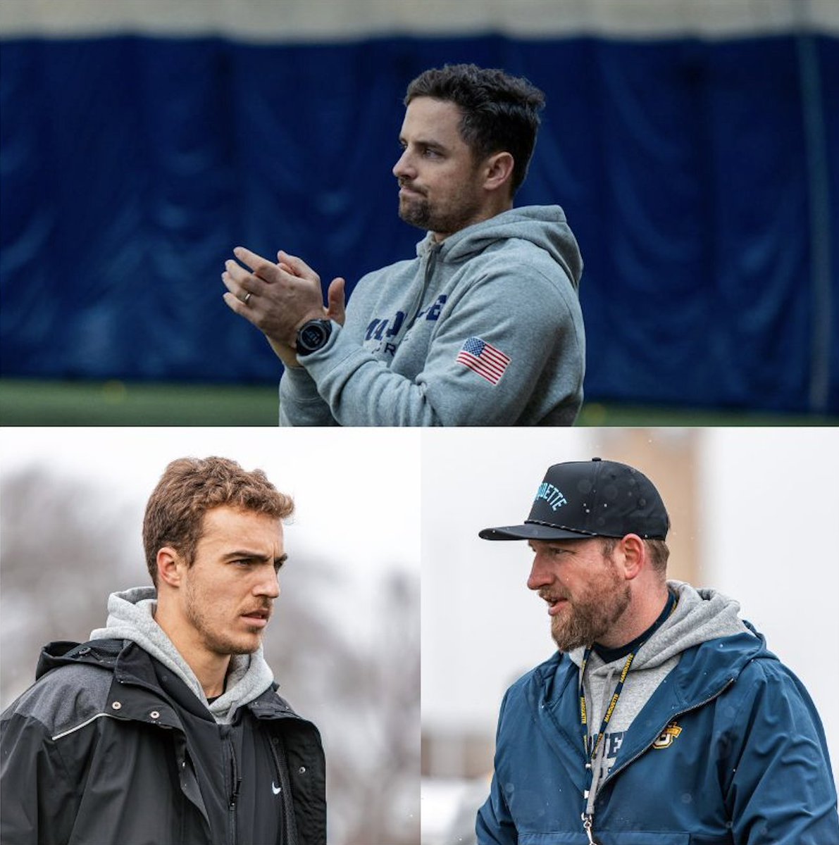 MUWireSports's tweet photo. The @MarquetteMLax sideline is full of familiar faces, with three of the four coaches once being Golden Eagles themselves. #mulax

“We stick around because we believe in the Marquette mission.”

Story by @RaquelRuizMU: https://t.co/5Dcp6nSY89 https://t.co/o8jz6ijWSw