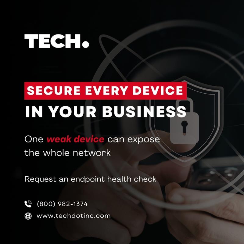 techdotinc's tweet photo. Devices are often the first point of attack. We control settings apply patches and monitor behaviour so threats cannot spread. It strengthens your entire security posture from the ground up.

#EndpointSecurity #ThreatProtection #BusinessSecurity https://t.co/mtpmxo2V1i