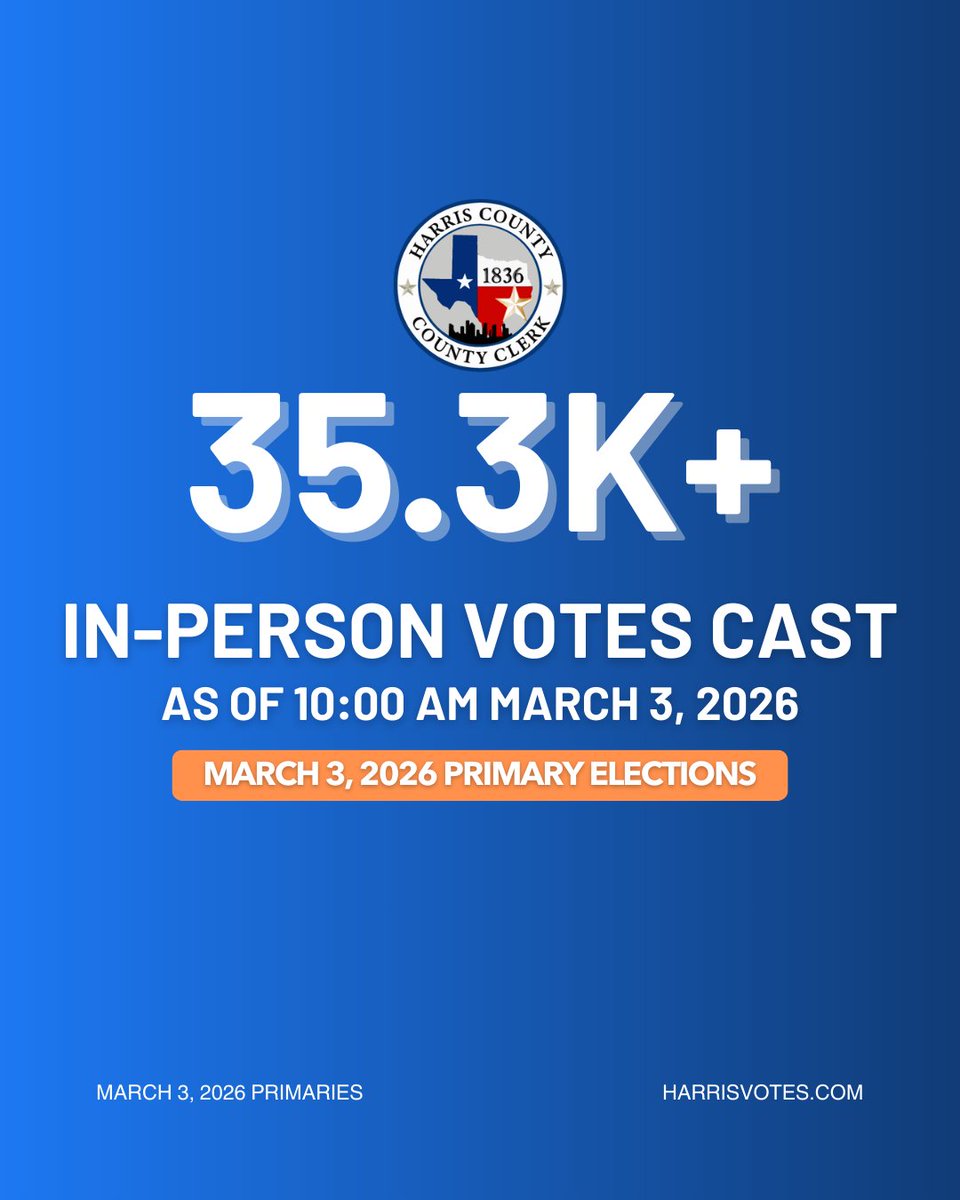 Harris County Elections Department tweet media