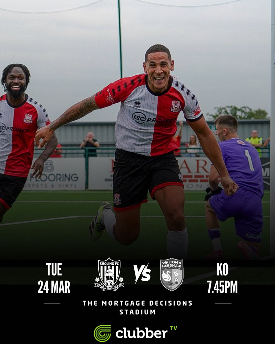 TUESDAY NIGHT LIGHTS ⚡

Our fixture against league leaders Walton &amp; Hersham has been rescheduled!

🗓 Tuesday 24th March
⏰ 7:45 PM KO

Come down and back the lads as we fight for our place in the play-offs 👊🏻
