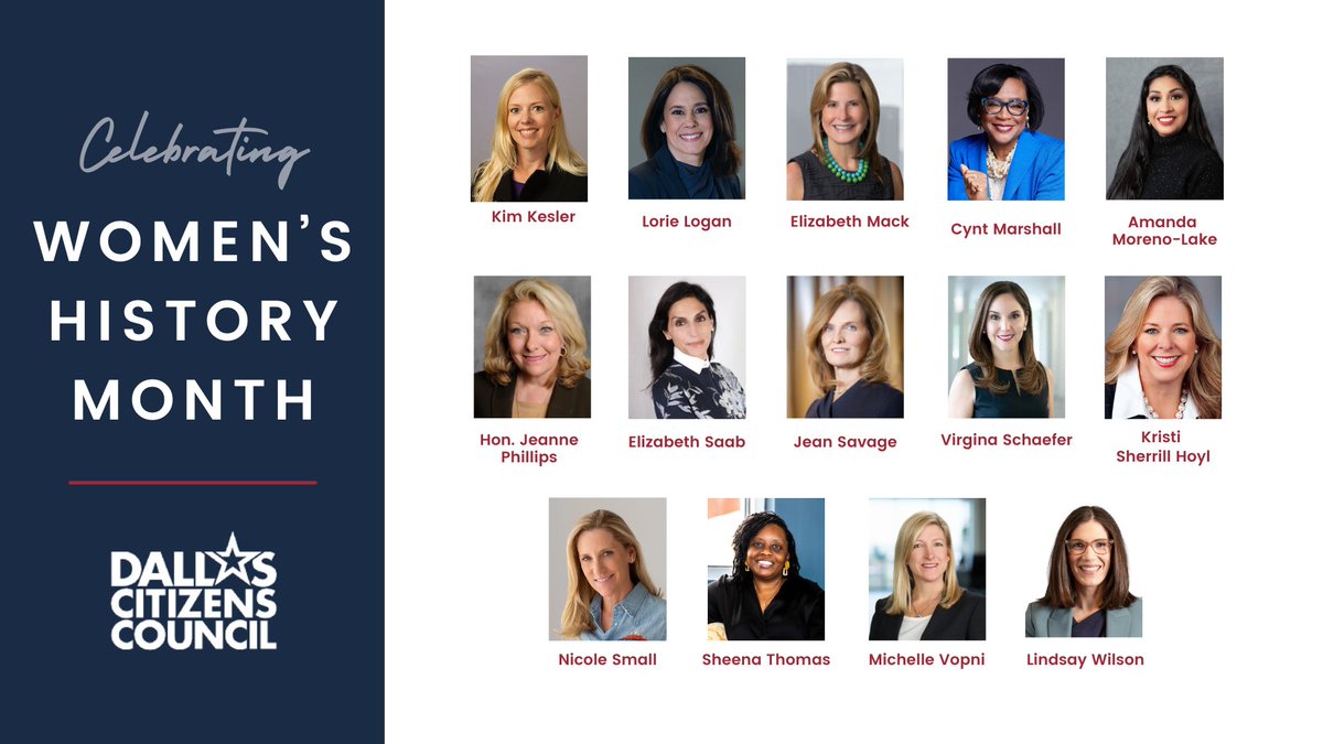 DCCupdates's tweet photo. This Women’s History Month, we celebrate the women of DCC whose leadership strengthens Dallas and helps shape our city’s future. Thank you for the impact you make every day. https://t.co/ev3FSY4EcB