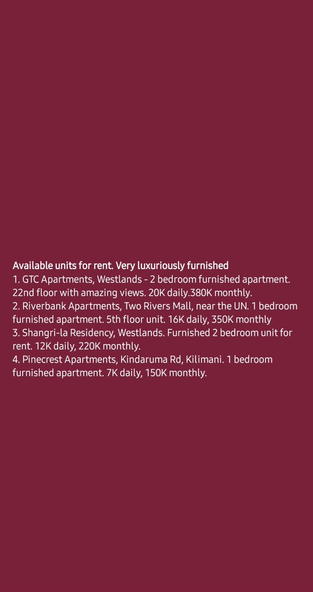 Apartments in our catalog at the moment