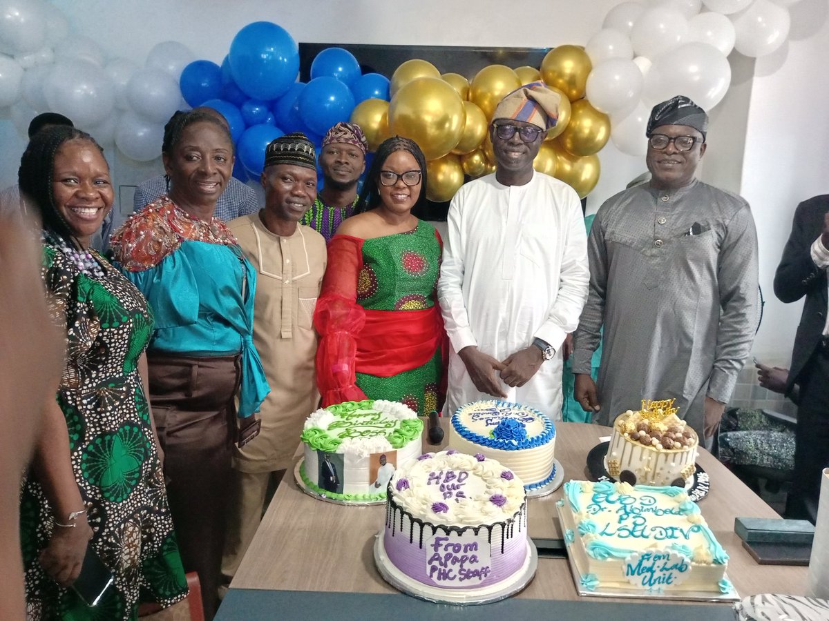 LagHDistrict04's tweet photo. Happy Birthday to an amiable and Visionary leader, Dr Abimbola Bowale, of Health District IV.
Your exemplary leadership is truly inspiring. May Almighty God grant you robust health, profound wisdom and divine protection.
#HDIV
#happybirthday
#longlife
#prosperity https://t.co/fouufpmGsI