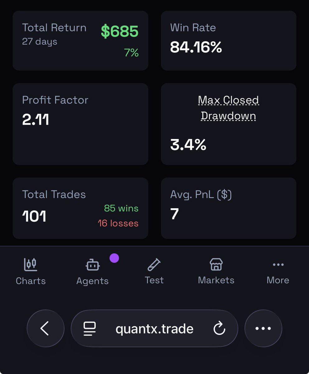 QuantX: AI Perp DEX Trading tweet media