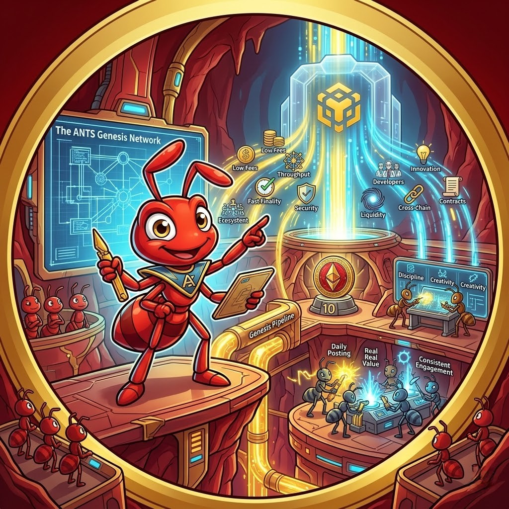 The energy inside the $ANTS Genesis Ambassador campaign is getting stronger every day. Some builders are posting daily, delivering real value and engaging consistently. Others are watching from the sidelines. Remember, only 10 Genesis Ambassadors will be selected. Discipline,