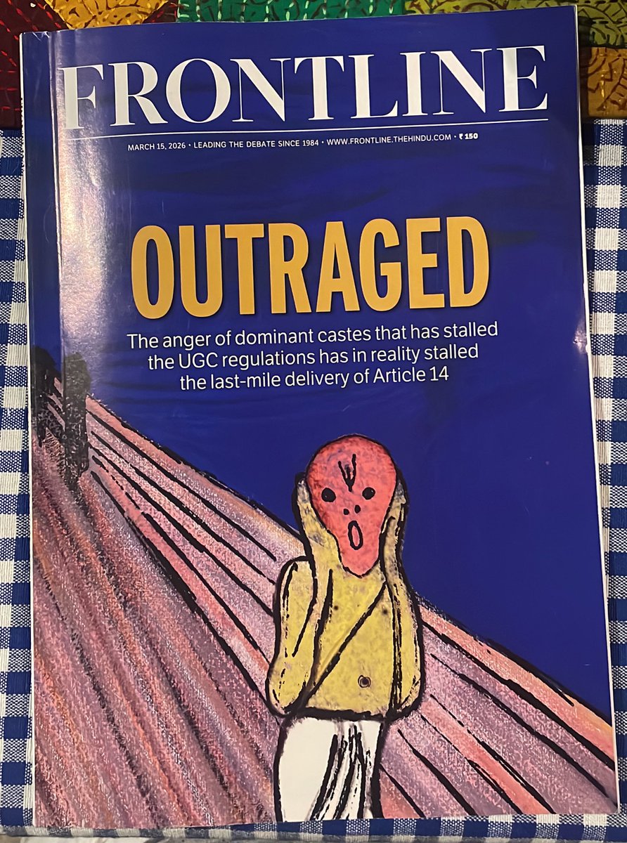 auswaf's tweet photo. The Supreme Court declared, while staying the UGC regulations, that India has made substantive gains “towards forging a casteless society”. 😀🤭😂
@frontline_india #caste #UGC_RollBack #Dalit https://t.co/0JlEfikCN8
